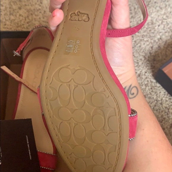 COACH Maddie Strappy Sandal Heels - Picture 8 of 8